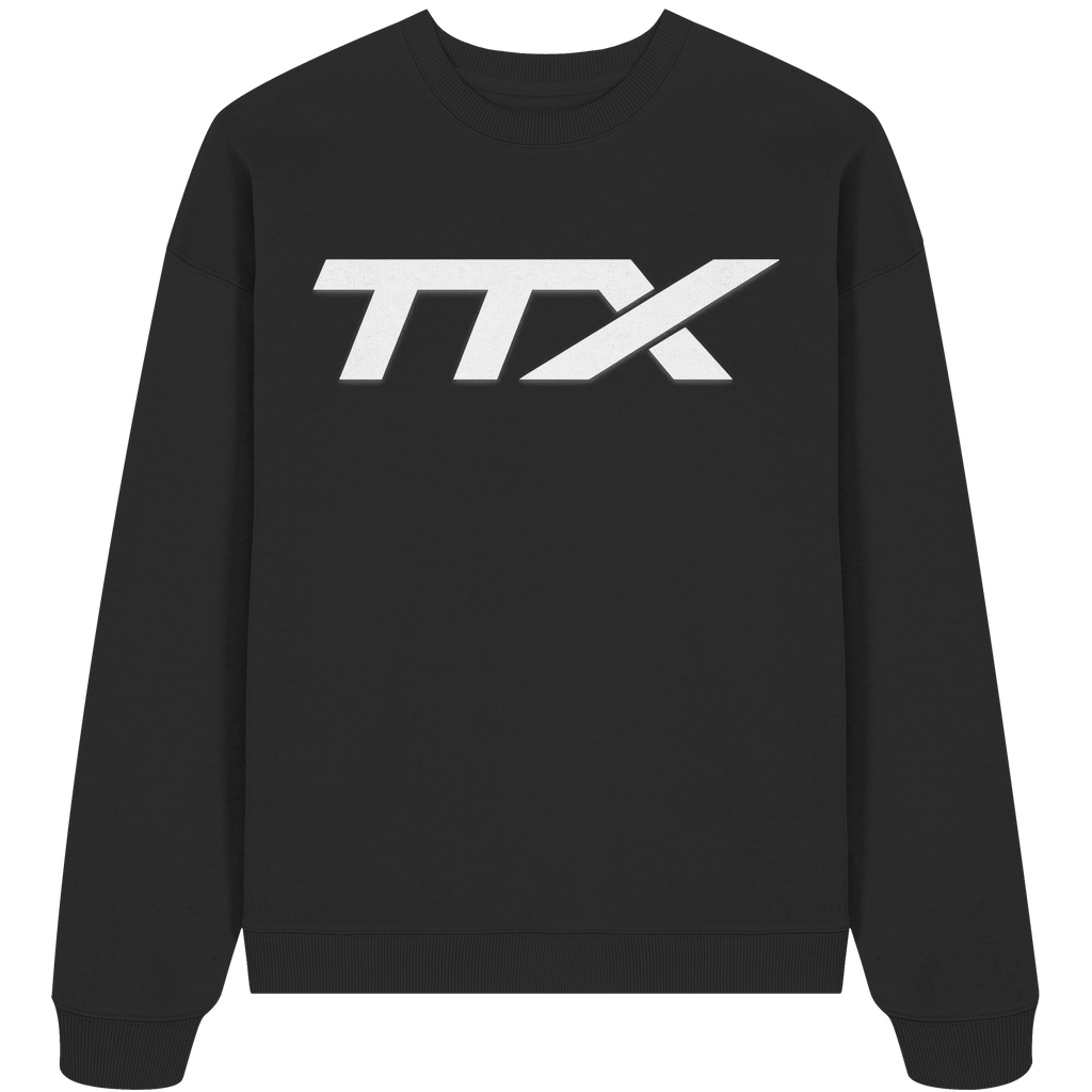 TestTronexx Hoodie – Future Streetwear Black / White - Organic Oversize Sweatshirt