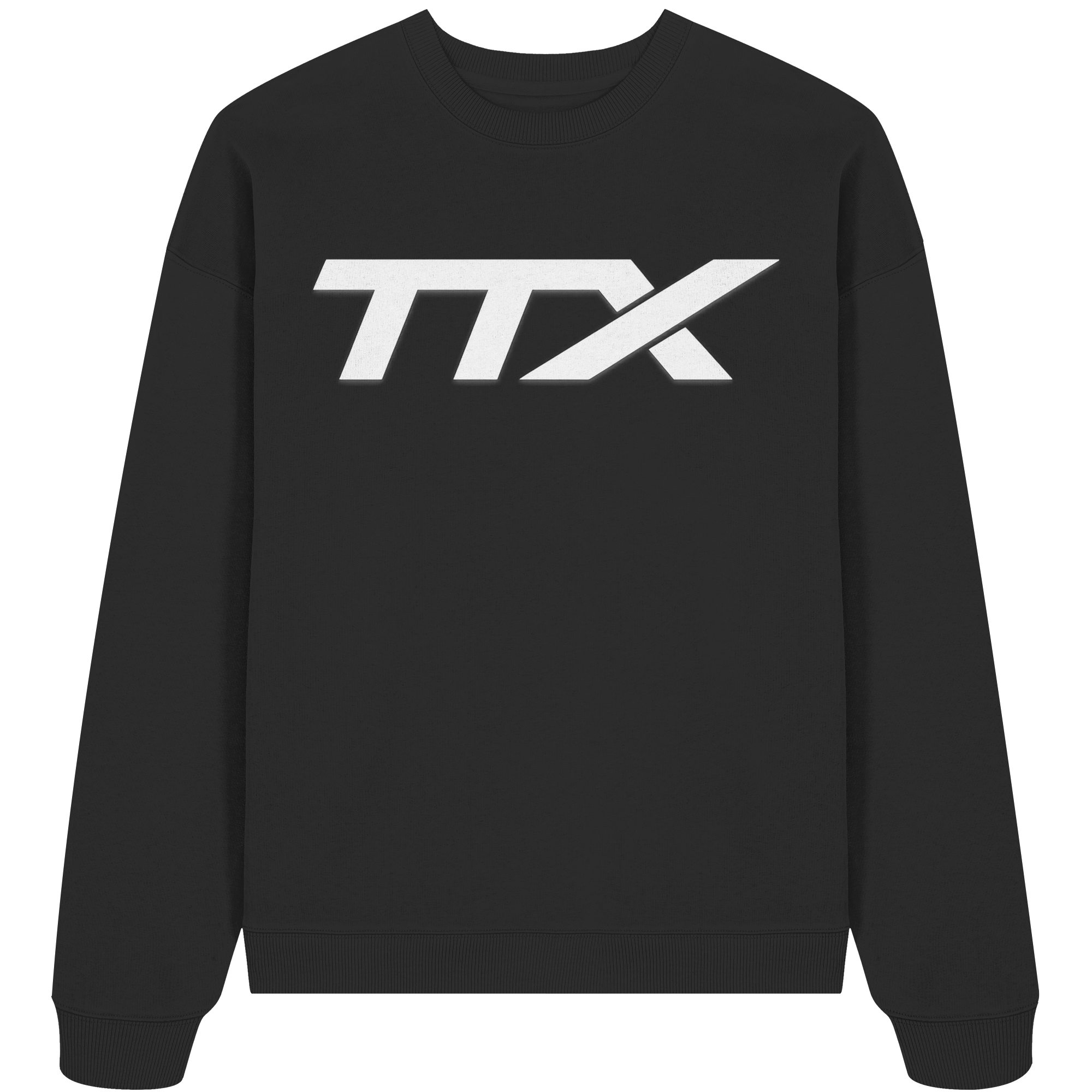 TestTronexx Hoodie – Future Streetwear Black / White - Organic Oversize Sweatshirt