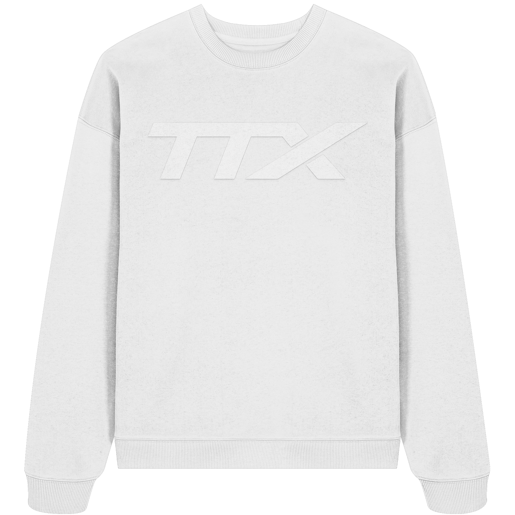 TestTronexx Hoodie – Future Streetwear Black / White - Organic Oversize Sweatshirt